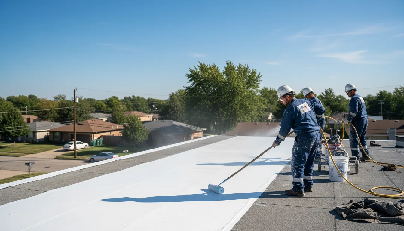 Commercial roof coating in Florence, TX near me
